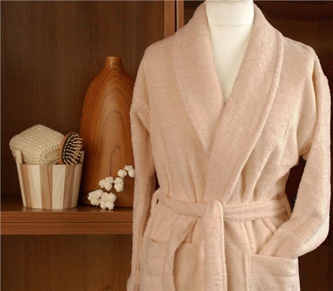 CORTINA Szlafrok Bawełniany Cortina Frotex L Beżowy