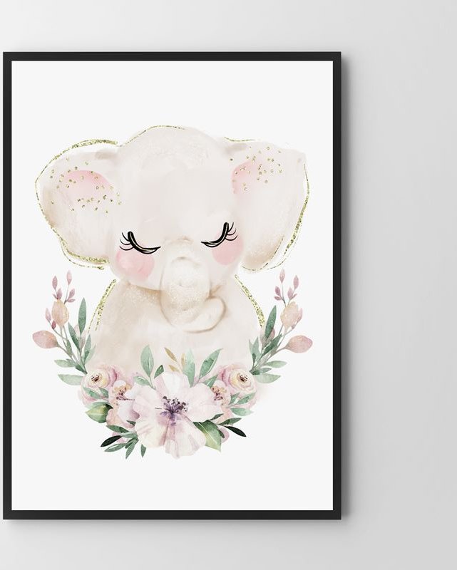 Hog Studio Plakat Słonio (Płótno 70x100cm)