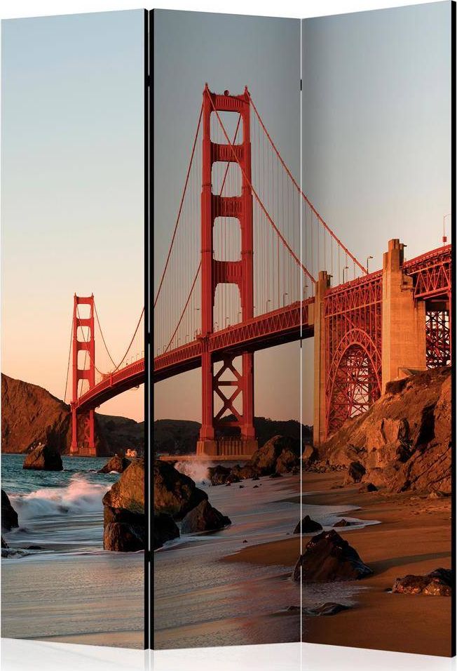 Artgeist Parawan 3-częściowy - Płomienny krajobraz [Room Dividers] uniwersalny