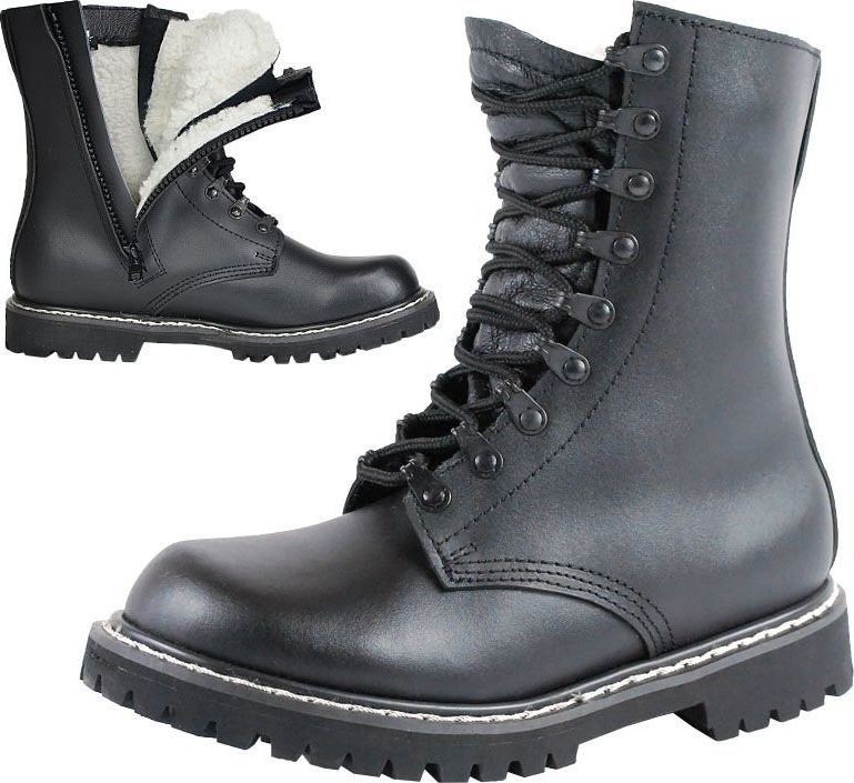 Mil-Tec Buty taktyczne skoczków Bundeswehr ocieplane czarne r. 43