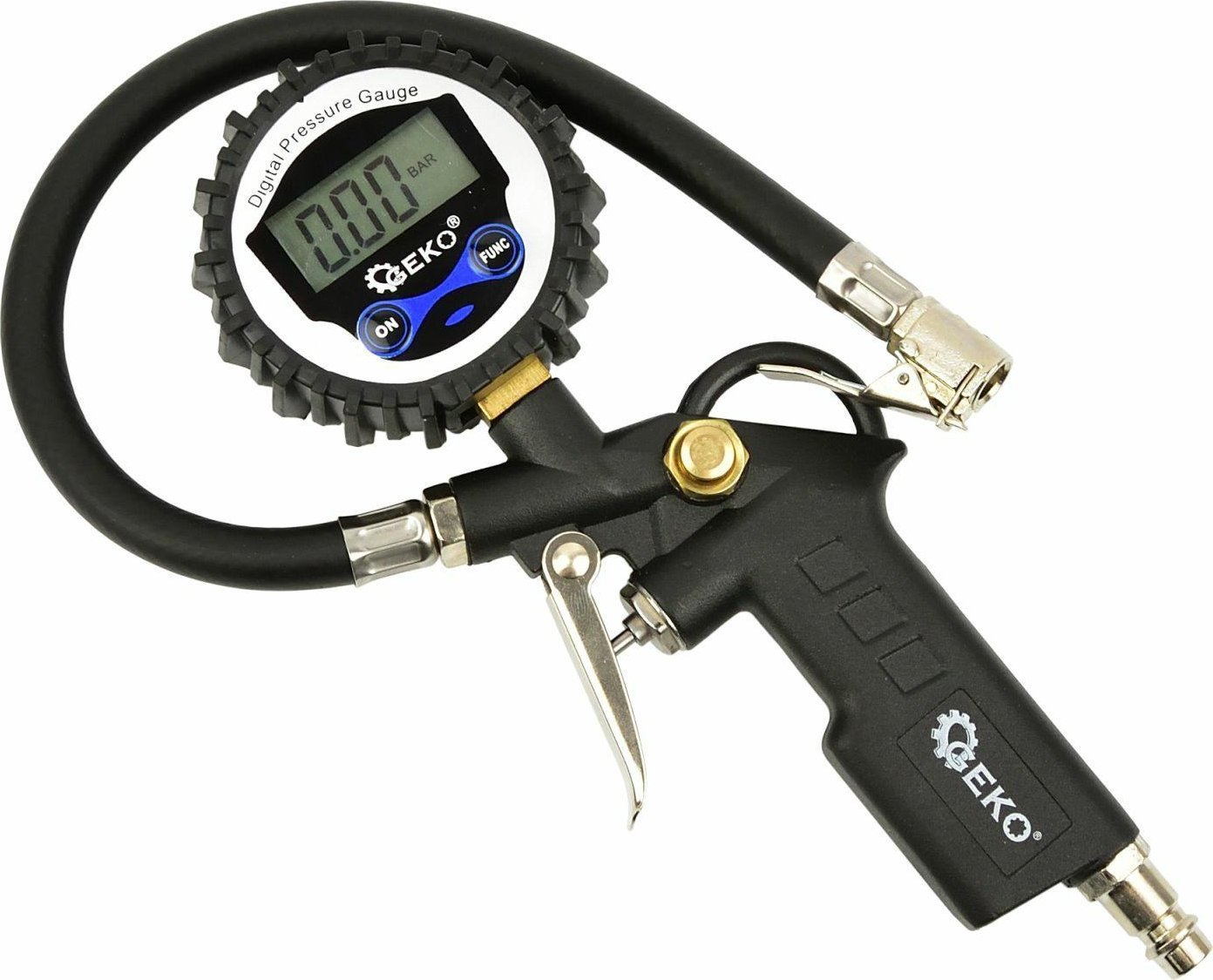 Geko Pistolet do pompowania kół z manometrem cyfrowym (40)