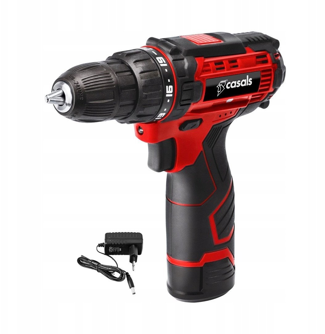 Wkrętarko-wiertarka bezprzewodowa elektryczna 12V CASALS CSC1205BC