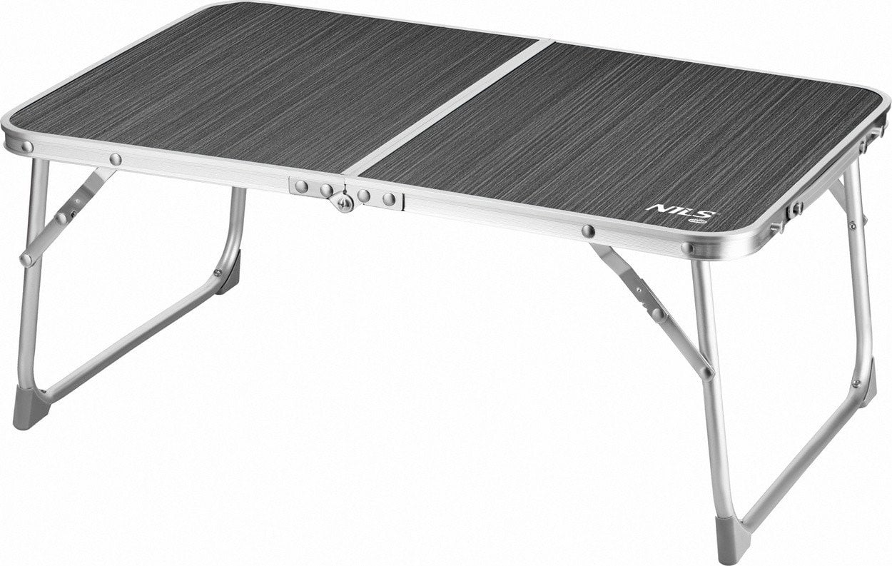 NC3402 STÓŁ TURYSTYCZNY SKŁADANY NISKI CIEMNOSZARY NILS CAMP