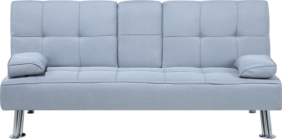 Beliani Sofa rozkładana jasnoszara ROXEN