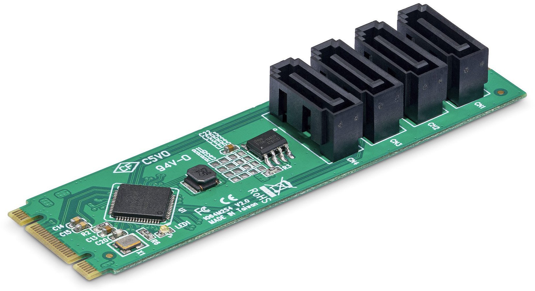 Adap StarTech 4-Port M.2 to SATA Adapter Card