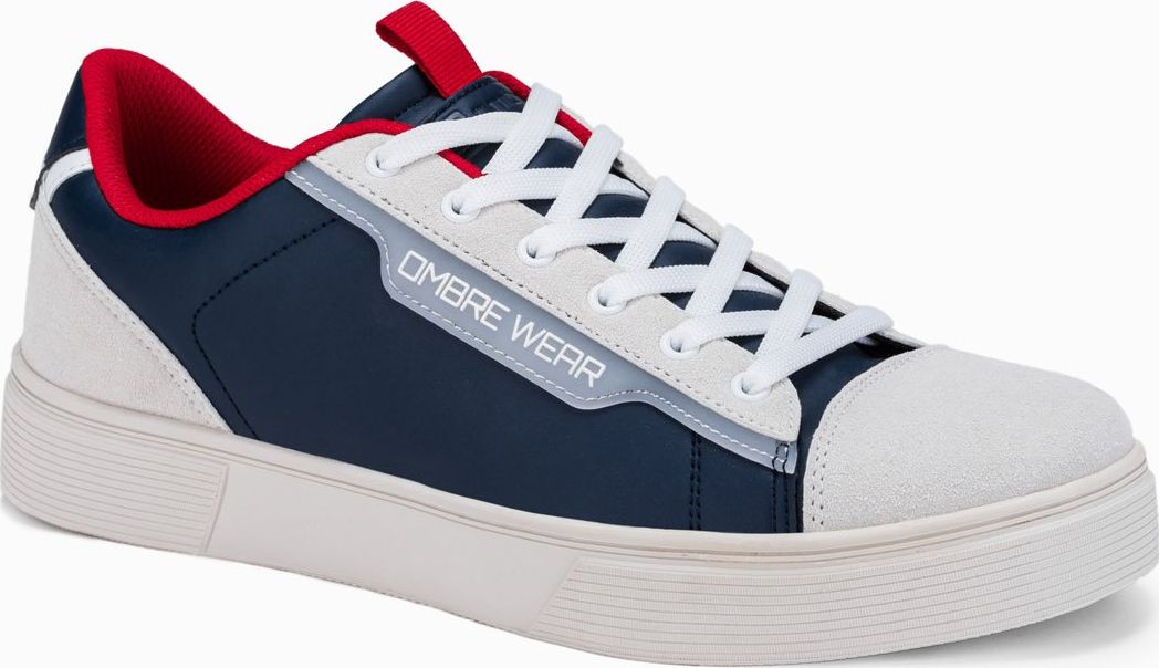 Ombre Klasyczne męskie buty sportowe T366 - ciemnoniebieskie 41