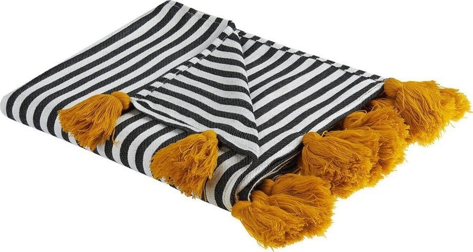 Beliani Koc 130 x 170 cm czarno-biały SUNWAL!