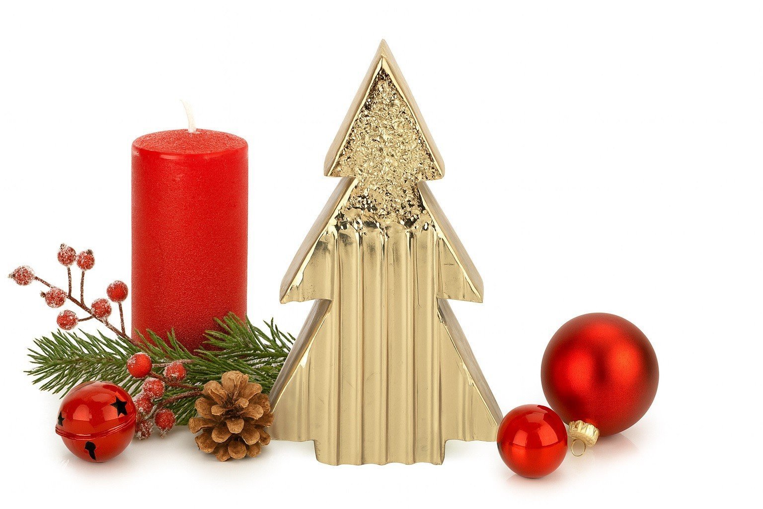 Ewax Figurka ozdobna figurka choinki metalowej złotej średniej 2263