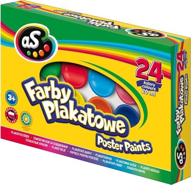 Astra Farby plakatowe 24 kolory 20ml AS