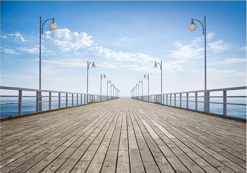 DecoNest Fototapeta - Na molo - 350X245