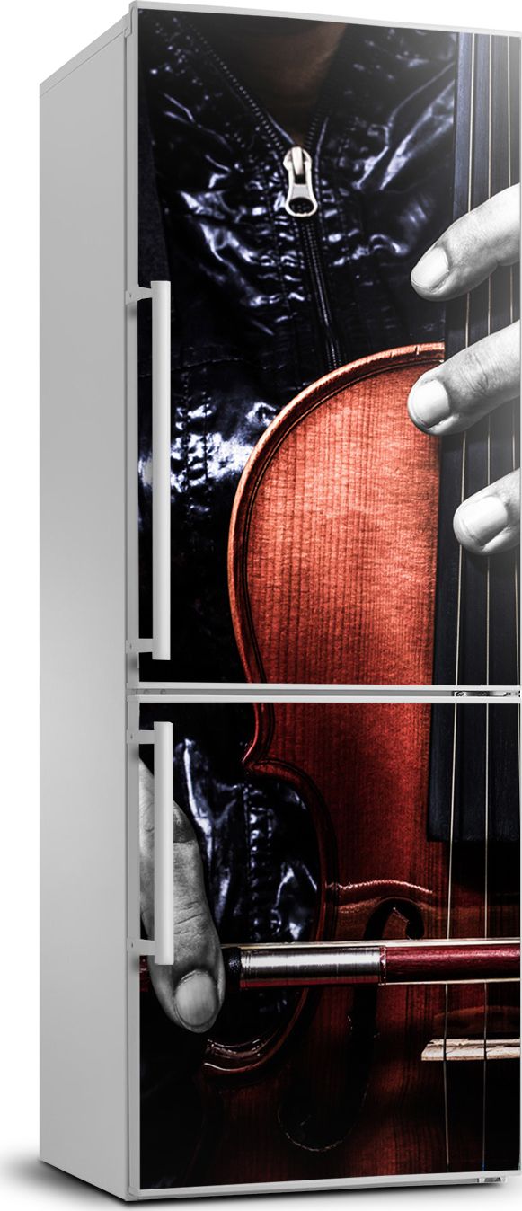 Tulup Naklejka samoprzylepna na lodówkę 60x180 cm Muzyka Skrzypce