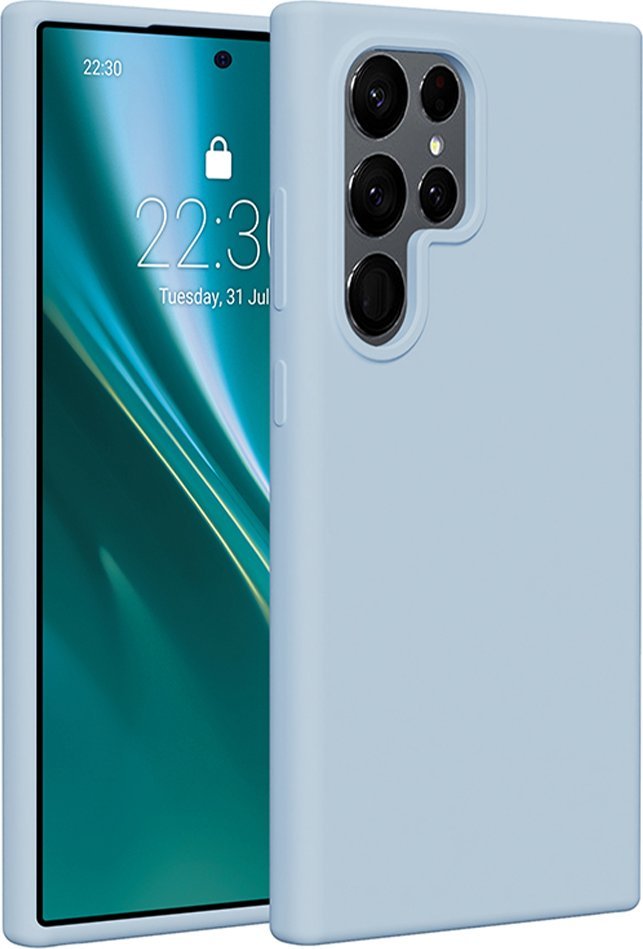 Etteri Nakładka Etteri Silicone Case do Samsung Galaxy S24 Ultra jasnoniebieska