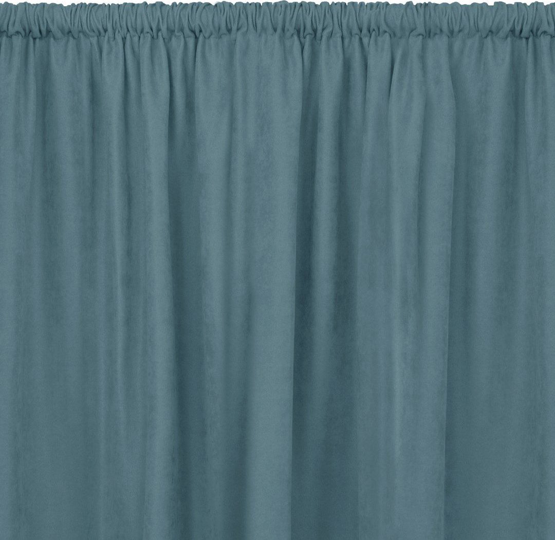 Homede Homede Zasłona MILANA szenilowa z tunelem 420x245 błękitna wzór 1