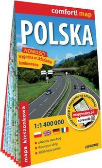 Comfort! map Polska kieszonkowa mapa samochodowa