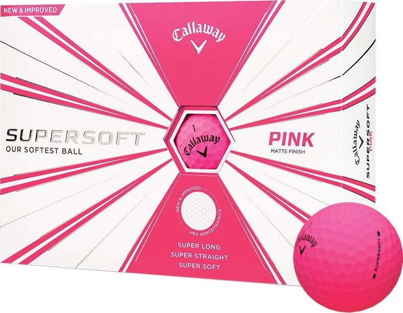 CALLAWAY Piłki golfowe CALLAWAY SUPERSOFT (różowe)