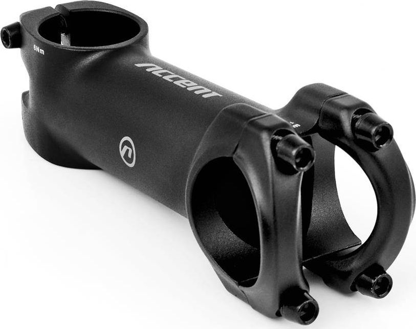 Accent Wspornik kierownicy Accent Forest 1-1/8, 100mm, 6, 31.8mm, czarny piaskowany uniwersalny