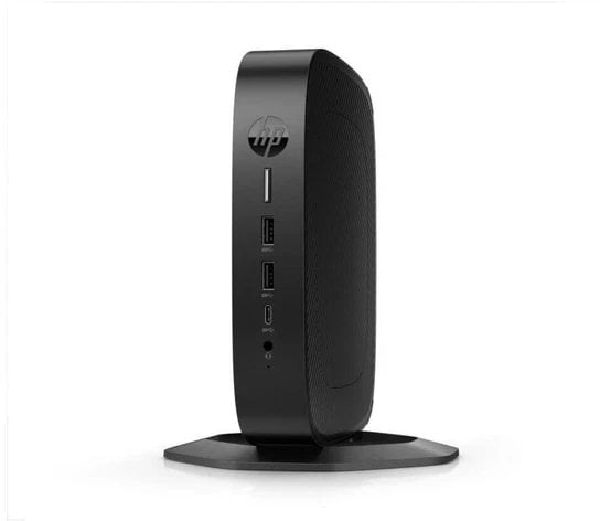 HP Elite t655 - Thin Client - SFF - 1 x Ryzen Embedded R2314 / 2.1 GHz - RAM 8 GB - Flash 32 GB - eMMC - Radeon Graphics - 1GbE, Bluetooth 5.2, Wi-Fi