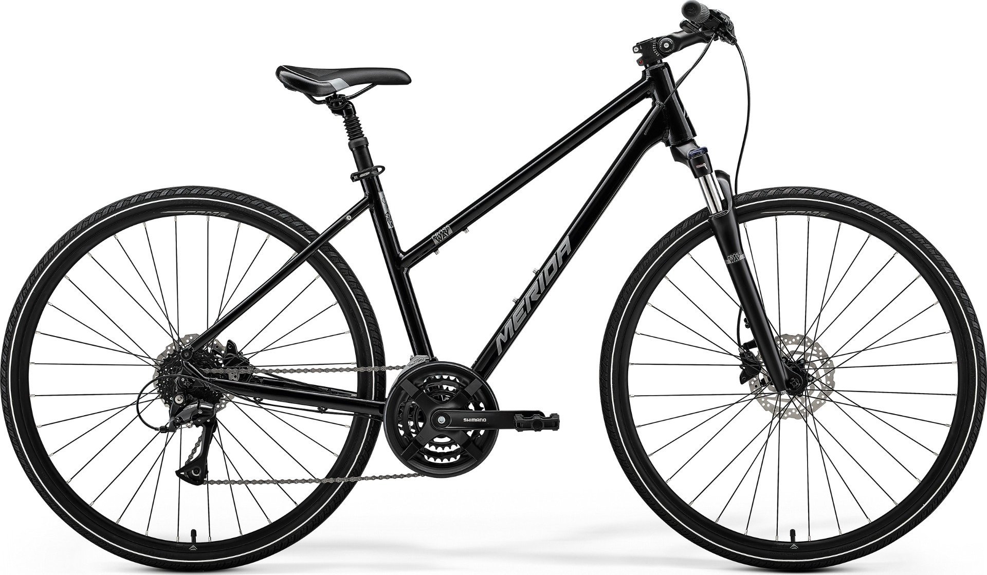 Merida Dviratis Merida Crossway 20 III1 Lady black(silver)-55 cm / L (Dydis: 55 cm / L)