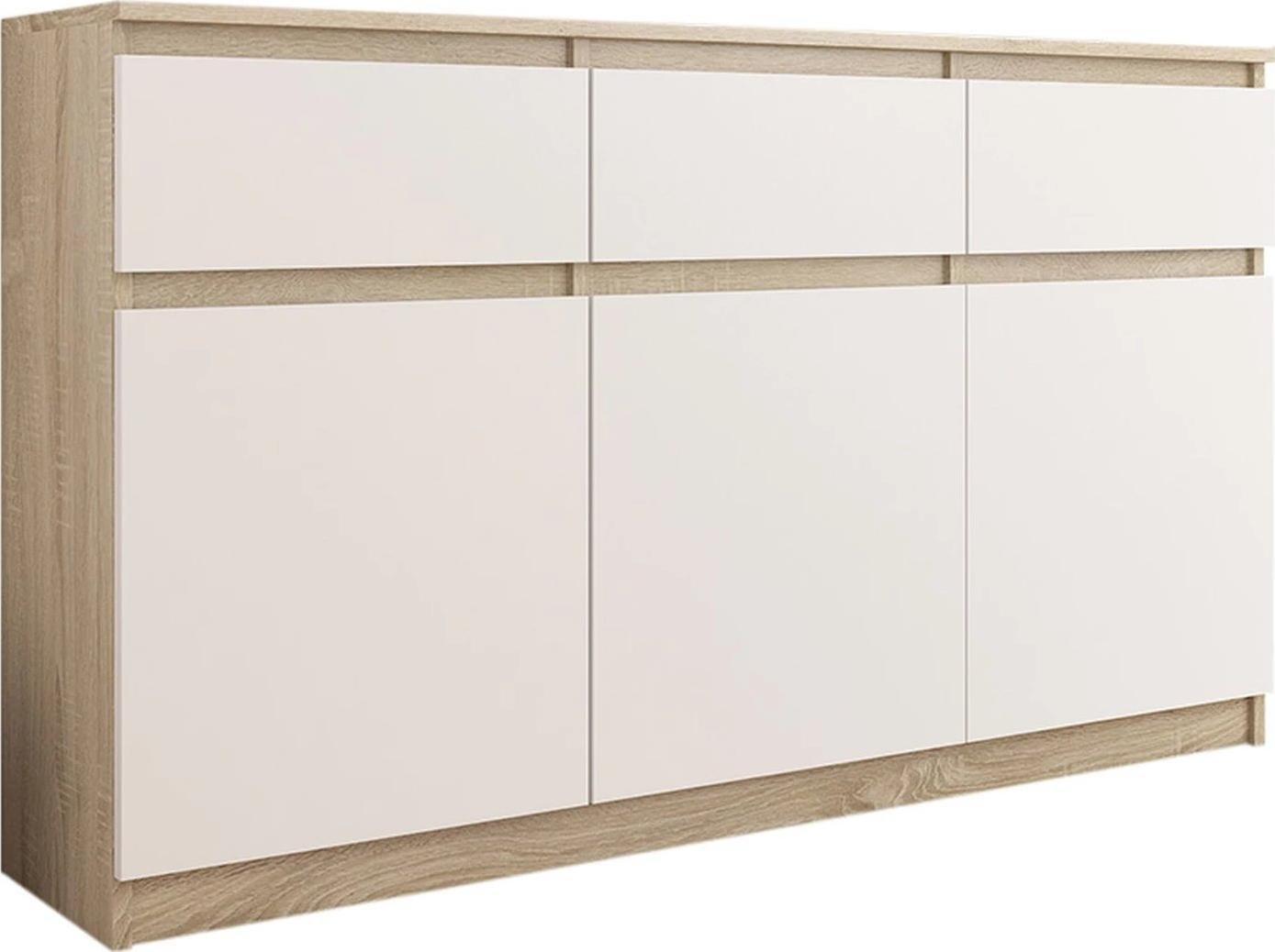 Mobene KOMODA 98CM SZAFKA 3 SZUFLADY SONOMA MIX S3 PL Mobene