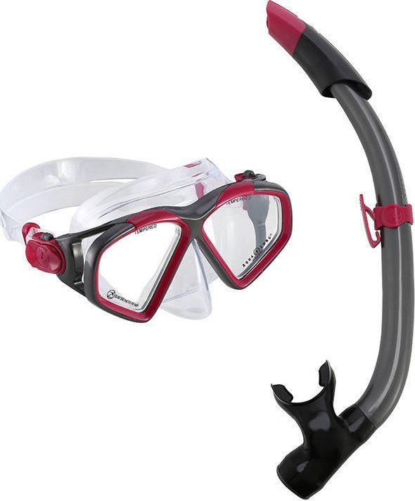 aqua lung sport Aqualung maska+fajka Combo Hawkeye M SC3112212MV1 Dark Pink-Dark Grey M