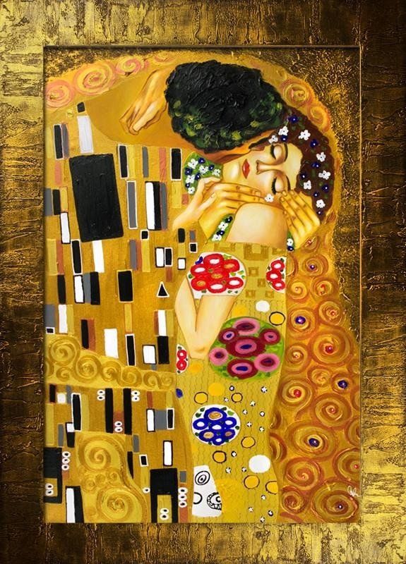 GO-BI Obraz - Gustaw Klimt - olejny, ręcznie malowany 77x107cm uniwersalny