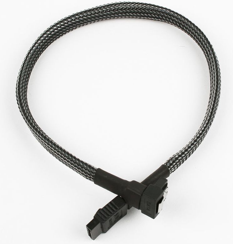 Nanoxia SATA - SATA, 0.3m, Grafitowy (NXS6G3C)