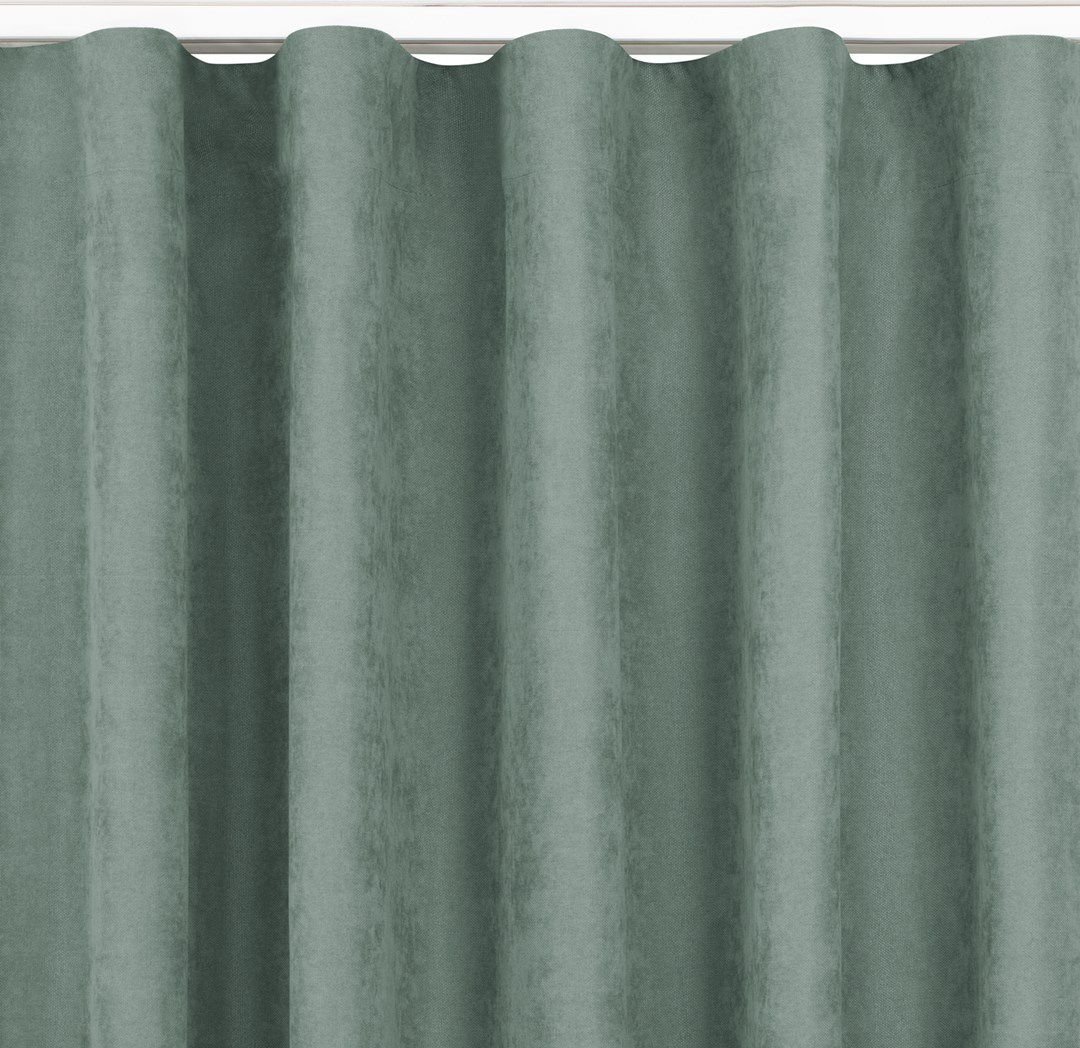 Homede Zasłona MILANA miętowy szenila 280x300 HOMEDE