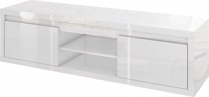 Tuckano Szafka RTV 150x42x40 GLANCE cała w białym połysku