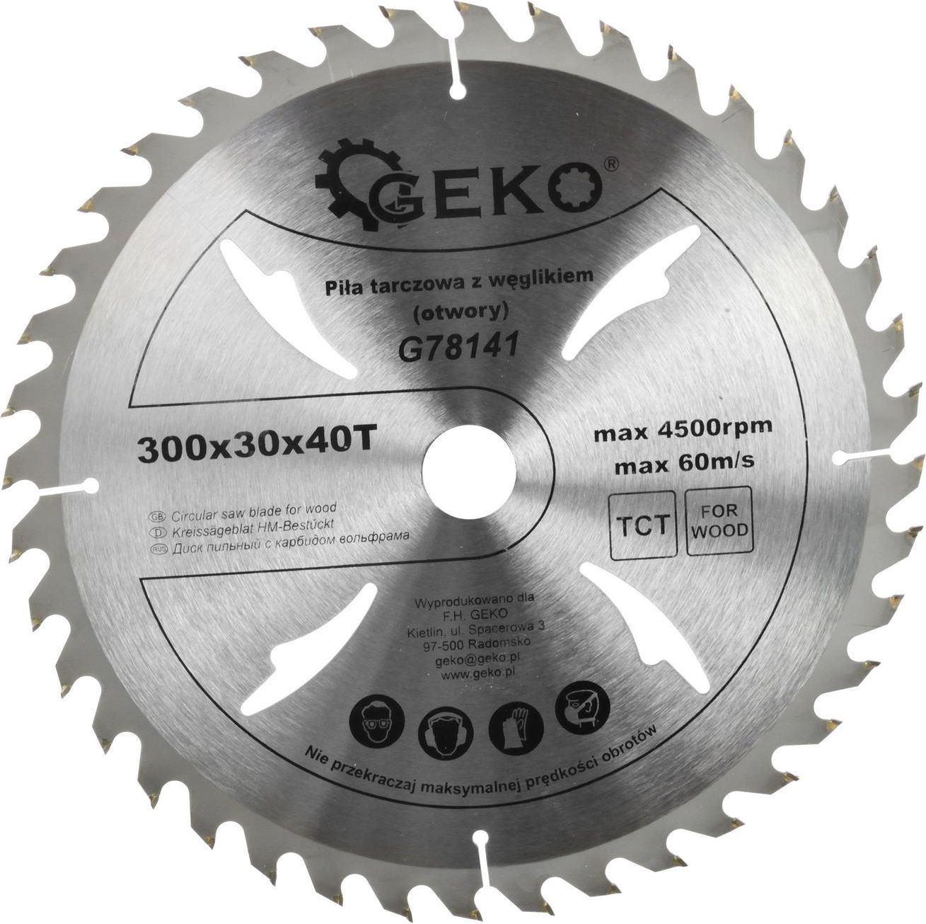 Geko tarcza do drewna 300x30x40T (G78141)