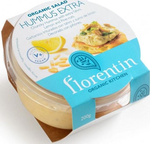 FLORENTIN HUMMUS EKSTRA Z ORZESZKAMI PINIOWYMI BEZGLUTENOWY BIO 200 g - FLORENTIN