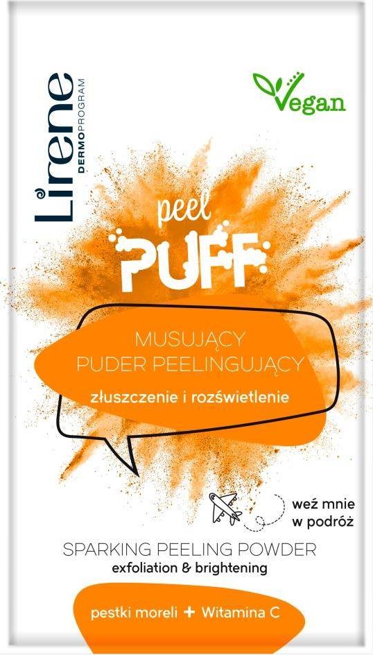 Lirene Lirene Peel Puff musujący puder peelingujący pestki moreli + witamina C 7g