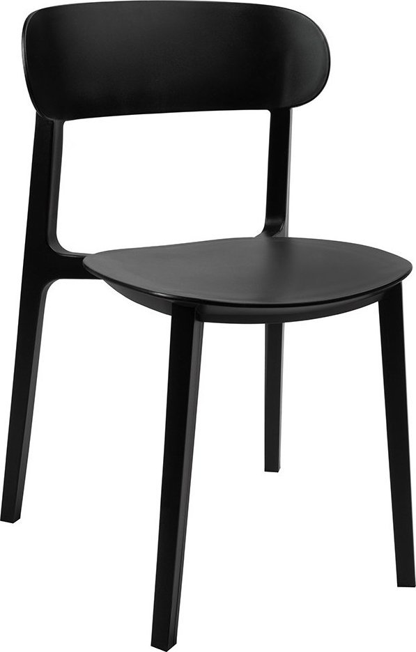 King Home Krzesło NIKON czarne - polipropylen