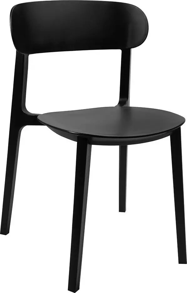 King Home Krzesło NIKON czarne - polipropylen