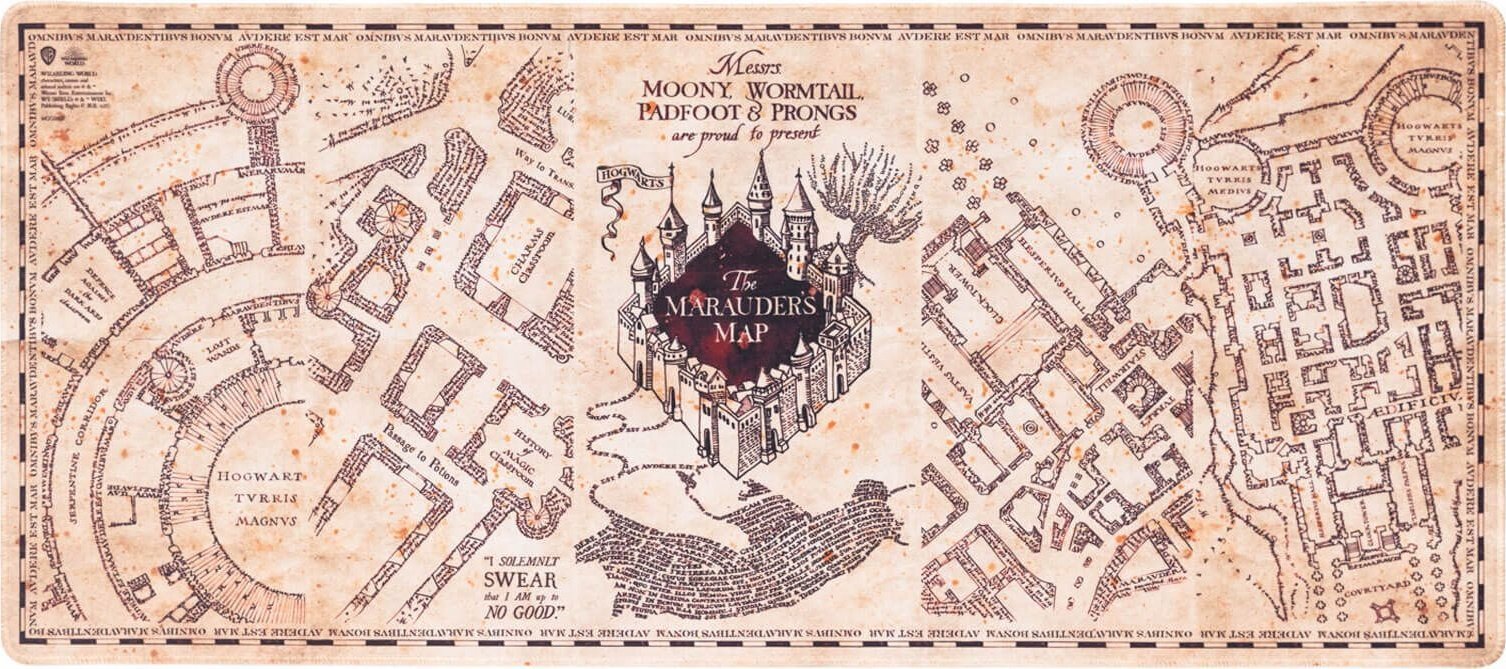 Harry Potter Harry Potter - Mata gamingowa / na biurko XXL Mapa Huncwotów (80 x 35 cm)