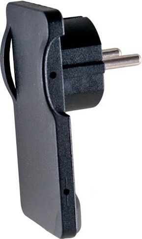 Orno Wtyczka płaska kątowa 2P 16A 250V czarna (OR-AE-1311/B)