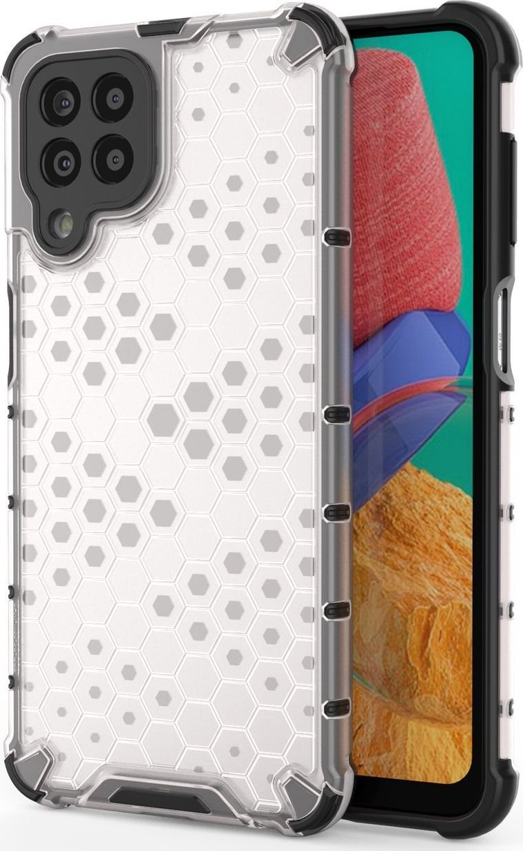 Honeycomb Aeronautical Honeycomb Etui Z Żelową Ramką Samsung Galaxy M33 5G Przezroczysty