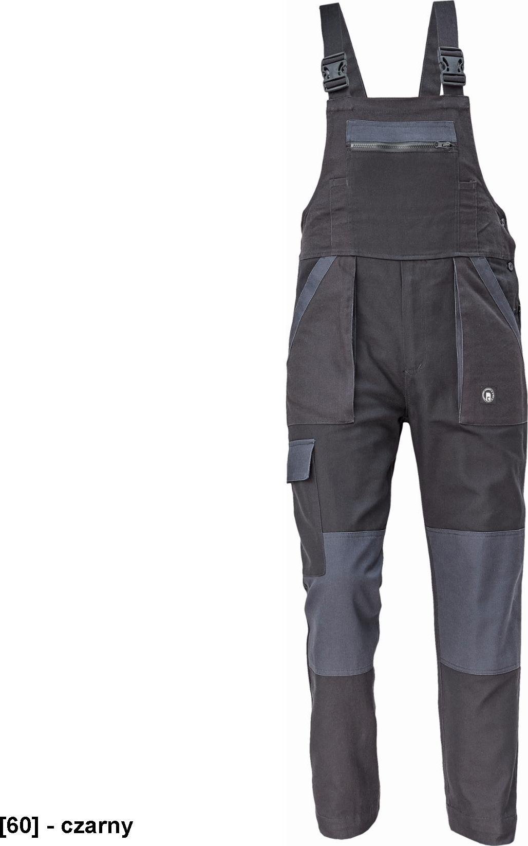 CERVA MAX NEO - ogrodniczki - czarny 52