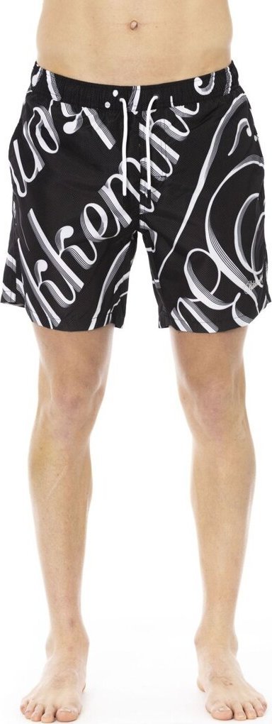 Bikkembergs Modny, markowy strój kapielowy Bikkembergs Beachwear model BKK1MBM16 kolor Czarny. Odzież męska. Sezon: M