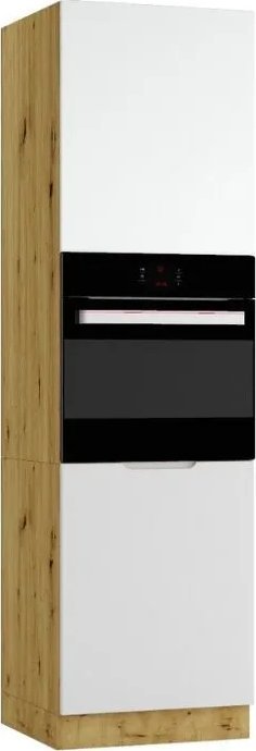 Stolkar Szafka pod piekarnik ISABEL D60PK/2133 P/L szary mat/dąb artisan STOLKAR