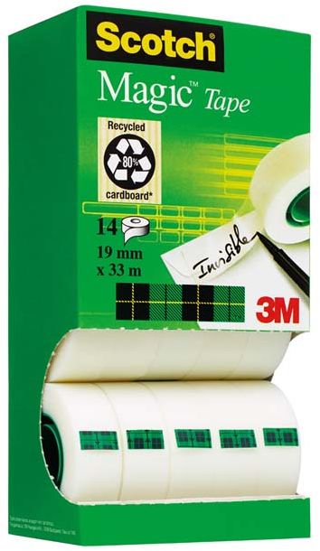 3M Taśma SCOTCH 810. 19mm, 33m, 14 sztuk (3M-XA004839479)
