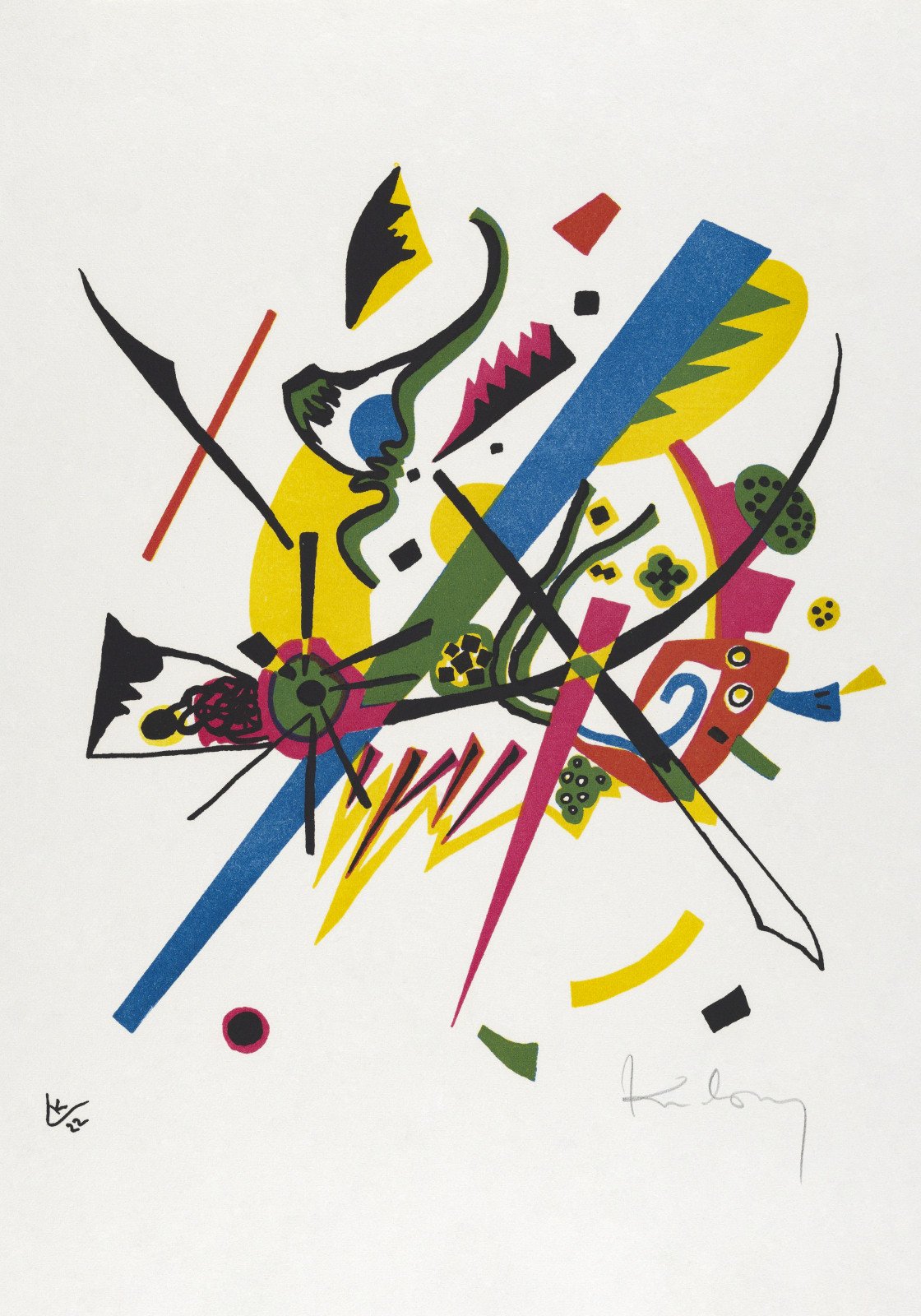 Plakat 70x100cm Kleine Welten I, Wassily Kandinsky Vintage Salon