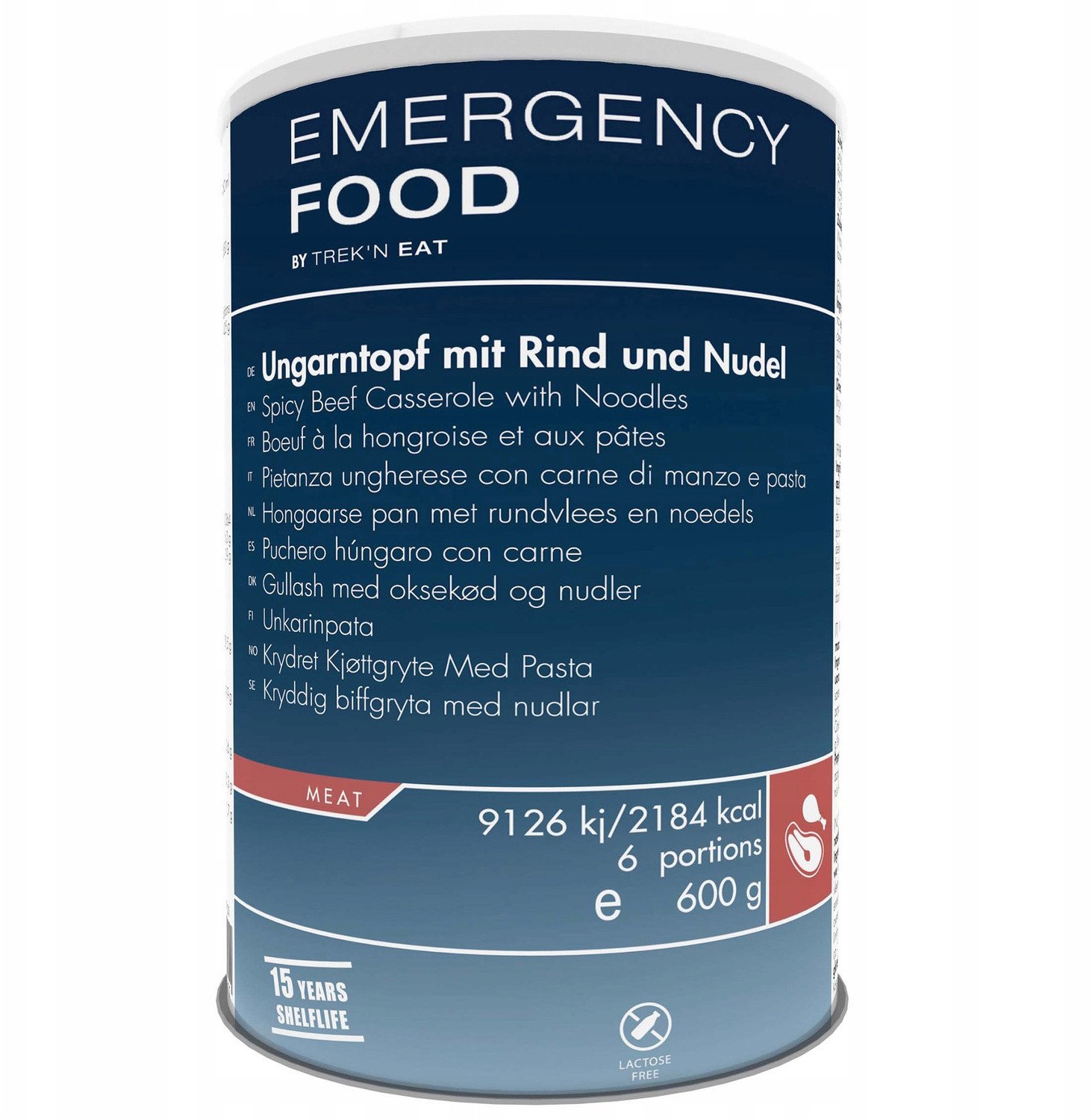 EMERGENCY LINE Pikantne danie myśliwskie z wołowiną i makaronem, 600g [Spicy Beef Casserole with Noodl-EL]