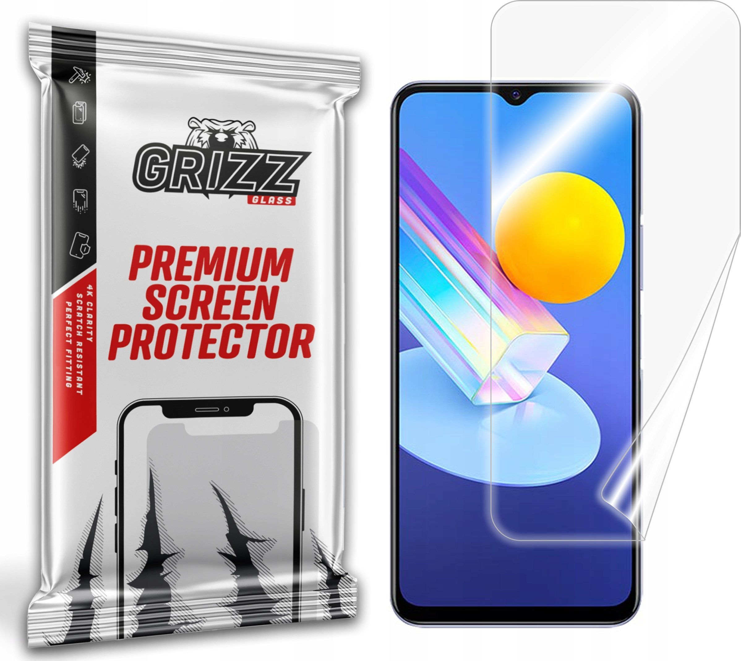 GrizzGlass Folia ceramiczna GrizzGlass CeramicFilm do Vivo Y72 5G