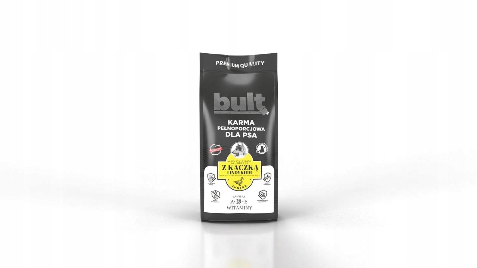 BULT Karma sucha z kaczką i indykiem szczenięta 12kg
