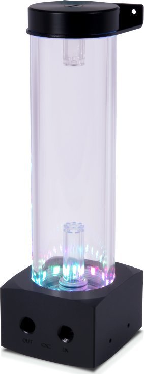 Alphacool Alphacool Core 200 Aurora ARGB Ausgleichbehälter, Acryl - schwarz