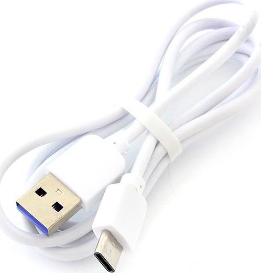Kabel USB Hertz USB-A - USB-C 1 m Biały (V31AC-KK21K)