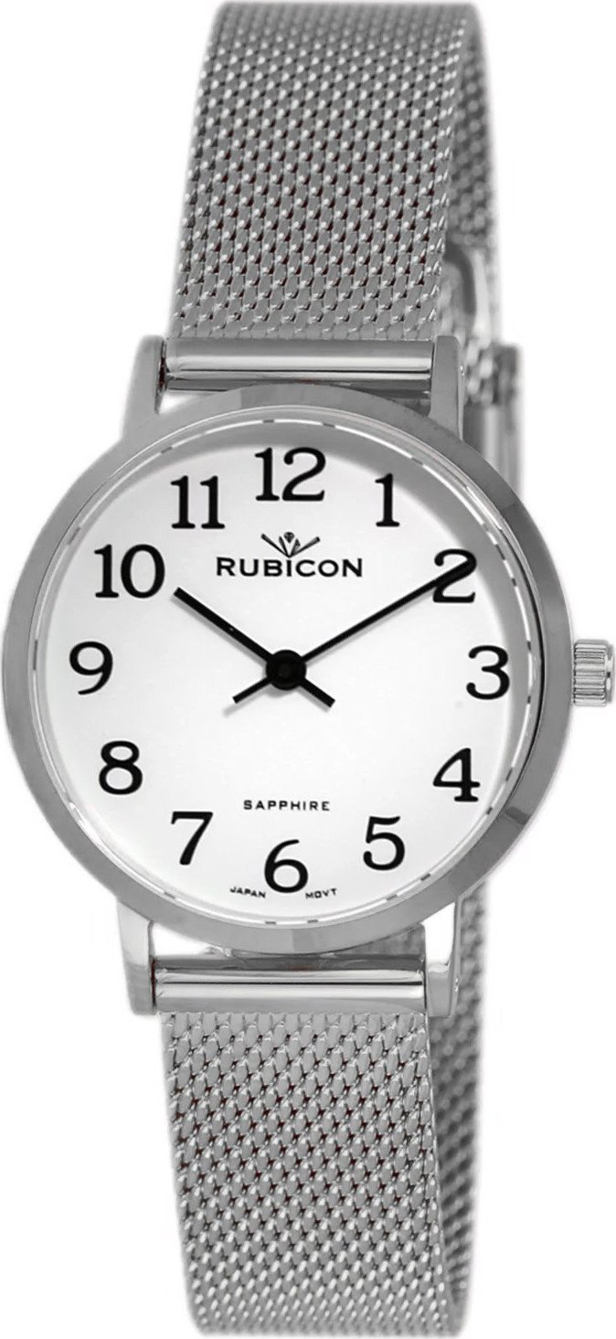 Zegarek Rubicon Zegarek damski Rubicon RBN207 CYRKONIE srebrny