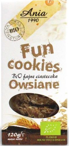 Bio Ania FUN COOKIES OWSIANE BIO 120 g - BIO ANIA
