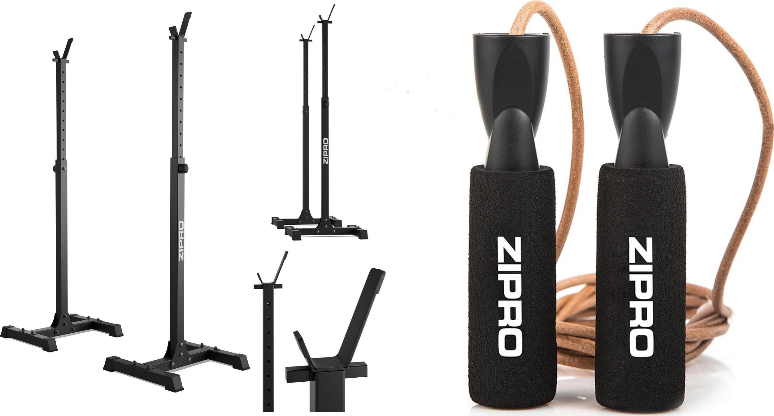 Zipro Stojaki pod sztangę Zipro Barbell frame Regular + Skakanka Zipro