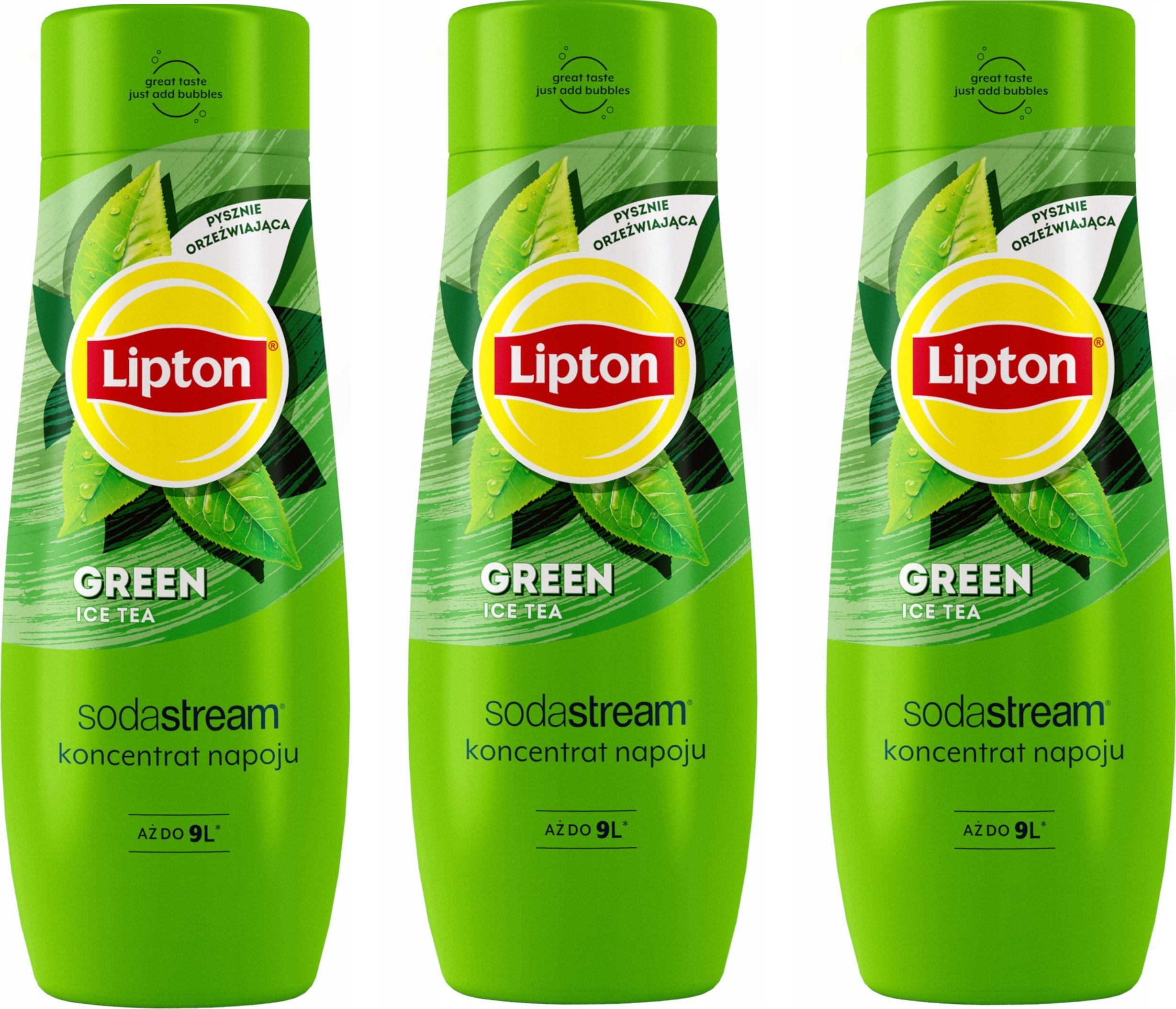 Zestaw 3 koncentratów SodaStream 3x Lipton Green Ice Tea